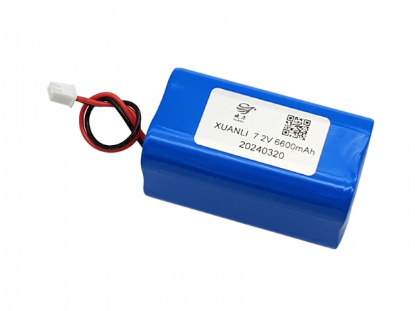 7.2V 6600mAh 18650 进口锂电池|2S2P锂电池-2pin